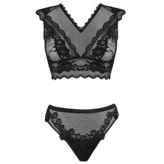 MODA LIVCO CORSETTI - TIMOSAN LC 90631 SUJETADOR + BRAGAS NEGRO