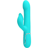 PRETTY LOVE - AQUA GREEN RABBIT VIBRATOR BEADS