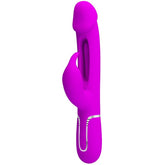 PRETTY LOVE - DEJON RABBIT VIBRADOR MULTIFUNCIÓN 3 EN 1 FUCSIA