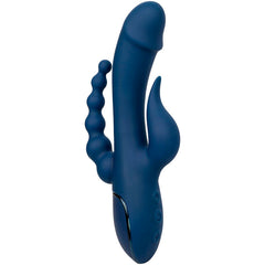 CALEXOTICS - VIBRADOR TRIPLE ORGASMO AZUL
