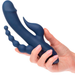 CALEXOTICS - VIBRADOR TRIPLE ORGASMO AZUL