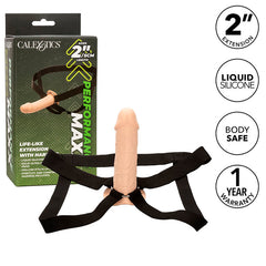 CALEXOTICS - REALISTIC PERFORMANCE MAXX EXTENSION WITH LIGHT SKIN HARNESS