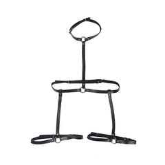 SUBBLIME - ARNÉS BODY DE PIEL NEGRO TALLA ÚNICA