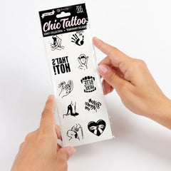 SECRET PLAY - SET OF 10 KINKY COLLECTION TEMPORARY TATTOOS