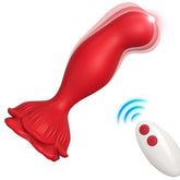 ARMONY - VIBRADOR ROSA Y PLUG ANAL CONTROL REMOTO ROJO