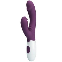 PRETTY LOVE - VIBRADOR CONEJITO ANDRE Y ESTIMULADOR DEL PUNTO G MORADO