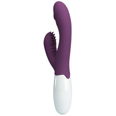 PRETTY LOVE - VIBRADOR CONEJITO BUTTERFLY KISS Y ESTIMULADOR DEL PUNTO G MORADO