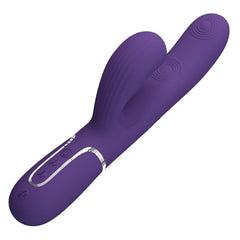 PRETTY LOVE - PERLITA G-SPOT 3 EN 1 VIBRADOR MULTIFUNCIÓN MORADO