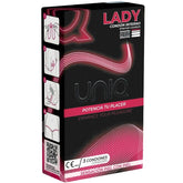 UNIQ - LADY CONDOM FEMALE CONDOMS LATEX FREE WITH SUSPENDER BELT 3 UNITS