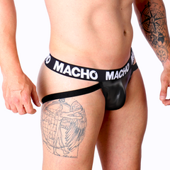 MACHO - MX25NC JOCK NEGRO PIEL S