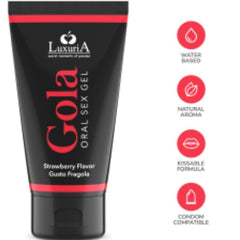 INTIMATELINE LUXURIA - GEL SEXUEL ORAL SAVEUR FRAISE 50 ML