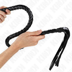 KINK - SNAKE WHIP WITH HAND RING BLACK 65 CM
