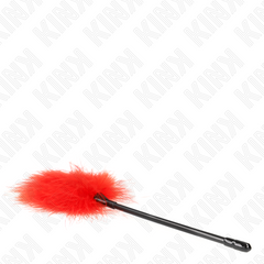 KINK - PLUMAS ROJAS DE COSQUILLAS UTILIZADAS PARA EL KIT BONDAGE DE 27 CM