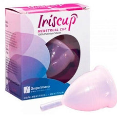 IRISCUP - TAZA DEL MES ROSA GRANDE + BOLSA ESTERILIZADORA GRATIS