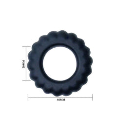 BAILE - ANILLO PARA EL PENE TITAN NEGRO 2 CM