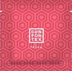 CONFORTEX - STRAWBERRY CONDOM 144 UNITS