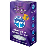 SKINS - EXTRA LARGE CONDOM 12 PACK