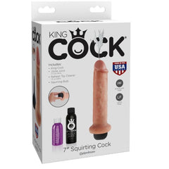 KING COCK - DILDO SQUIRTING DE 17,8 CM
