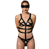 LEG AVENUE - KINK - TEDDY AND EYE MASK