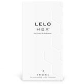 LELO - BOÎTE DE PRÉSERVATIFS HEX 12 UNITÉS