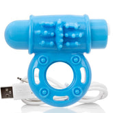 SCREAMING O - WOW RECHARGEABLE VIBRATING COCK RING BLUE