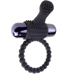 FANTASY C-RINGZ - BLACK SILICONE VIBRATING RING FANTASY C-RING