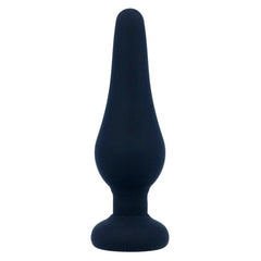 INTENSO - PIPO S PLUG ANAL DE SILICONA NEGRO 9,8 CM