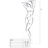 PASSION - BODYSTOCKING BLANCO MUJER BS045 TALLA ÚNICA