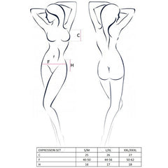 PASSION - CONJUNTO EXPRESSION MUJER TALLA S/M FETISH