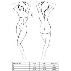 PASSION - MUJER PAULINE CONJUNTO 3 PIEZAS TALLA S/M