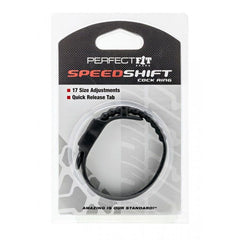 PERFECT FIT BRAND - SPEED SHIFT BLACK COCK RING