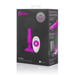 B-VIBE - PLUG ANAL CONTROL REMOTO NOVICE FUCSIA