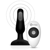B-VIBE - PLUG ANAL CON CONTROL REMOTO NOVICE NEGRO