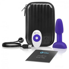 B-VIBE - PLUG ANAL CON CONTROL REMOTO RIMMING PEQUEÑO LILA