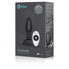 B-VIBE - PLUG ANAL CON CONTROL REMOTO RIMMING PEQUEÑO NEGRO