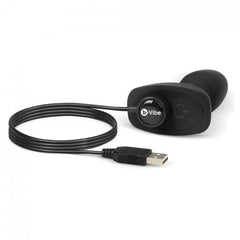 B-VIBE - PLUG ANAL CON CONTROL REMOTO RIMMING PEQUEÑO NEGRO