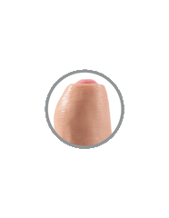 KING COCK - REALISTIC UNCUT FLESH DILDO 21 CM