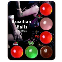 SECRETPLAY - BRAZILIAN BALLS LUBRICANTE HOT BALLS 6 UNIDADES