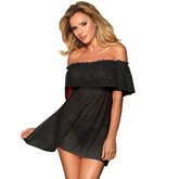 SUBBLIME - VESTIDOS SUBBLIME VESTIDO CORTO + Tanga NEGRO S/M