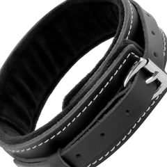 DARKNESS - HIGH QUALITY LEATHER COLLAR WITH LEASH