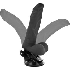 BASECOCK - VIBRADOR ARTICULABLE CON MANDO A DISTANCIA NATURAL 21 CM -O- 5 CM