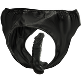 DARKNESS - PANTIES WITH INTERCHANGEABLE PLUG AND DILDO