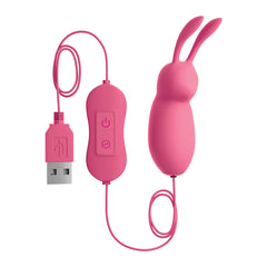 OMG - CUTE RABBIT POWERFUL PINK USB VIBRATOR