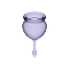 SATISFYER - COUPE MENSTRUELLE FEEL GOOD BLEU FONCÉ 15 + 20 ML