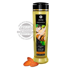 SHUNGA - ACEITE DE MASAJE DE ALMENDRA ORGÁNICO 240 ML