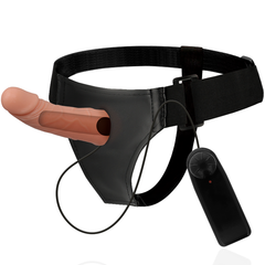 HARNESS ATTRACTION - HOLLOW FRAME REINS WITH VIBRATOR 15 CM -O- 5 CM