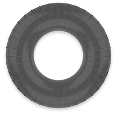 POWERING - SUPER FLEXIBLE AND RESISTANT PENIS RING 4.5CM PR07 BLACK