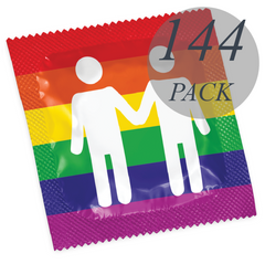 PASANTE - GAY PRIDE SIZE CONDOMS 144 PACK