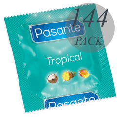 PASANTE - TROPICAL FLAVOUR CONDOMS 144 UNITS