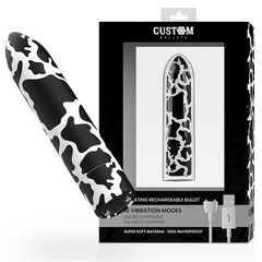CUSTOM BULLETS - PERSONALIZED RECHARGEABLE COW 10 INTENSITIES